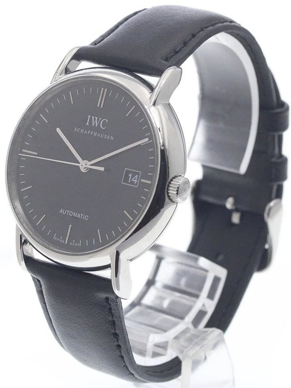 IWC SCHAFFHAUSEN Portofino IW353313 Date black Dial Automatic Men's Watch_945653